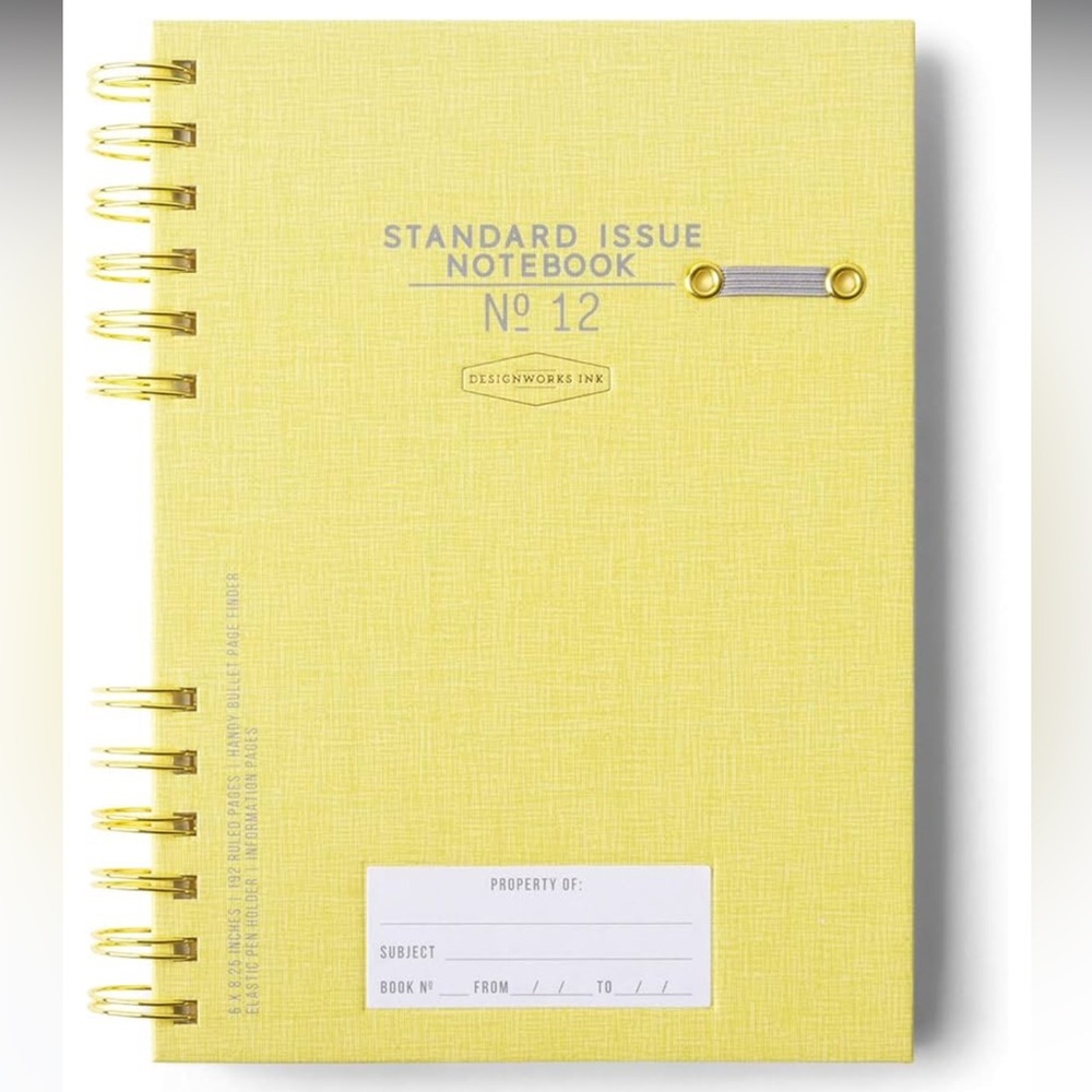 Designworks ink yellow notebook